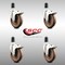 Service Caster 5 Inch 316SS High Temp Glass Filled Nylon 1-5/8 Inch Stem Caster Set Lock Brake SCC-SS316TTLEX20S514-GFNSHT-158-4 - alternate 3